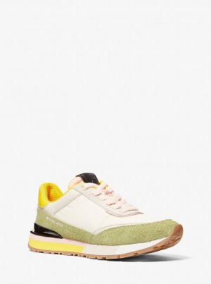Adidasi Dama Michael Kors Nova Suede and Nylon Trainer Smky Rse Mlt | 87BXRVCMY