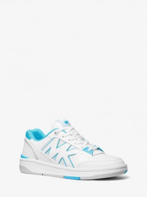 Adidasi Dama Michael Kors Rebel Leather Sneaker Sntbl Mlt | 14YKMLEDX