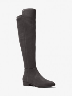 Cizme Dama Michael Kors Bromley Stretch Boot Gri | 72ZKRLESV