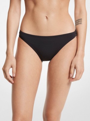 Costume de Baie Dama Michael Kors Stretch Nylon Bikini Bottom Negrii | 97JQUVIKW