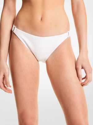 Costume de Baie Dama Michael Kors Textured Stretch Bikini Bottom Albi | 27AHZDVQB