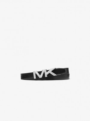 Curea Barbati Michael Kors Reversible Leather Belt Negrii | 16KABGNDI