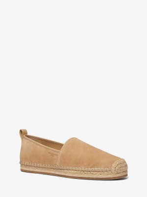 Espadrile Barbati Michael Kors Owen Suede Espadrille Maro | 95MPXYTIF