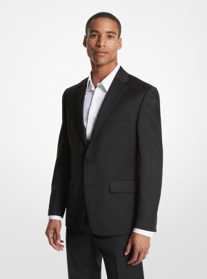 Geaca Barbati Michael Kors Kaplan Wool Blend Sportscoat Negrii | 84RKUFGJS