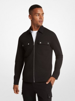 Geaca Barbati Michael Kors Ponte Jacket Negrii | 71YXUMSTI