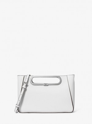 Geanta Crossbody Dama Michael Kors Chelsea Large Saffiano Leather Convertible Crossbody Bag Albi | 50FMPDUWV