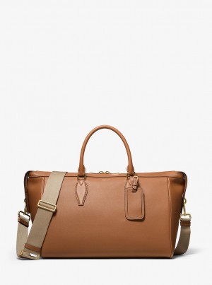 Geanta Duffle Dama Michael Kors MKC x 007 Bond Leather Duffel Bag Luggage | 65LASHBZJ