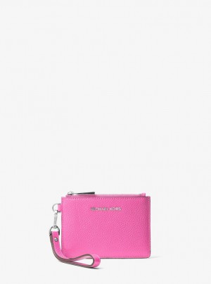 Geanta Mica Dama Michael Kors Leather Coin Purse Roz | 71HSNYUPK
