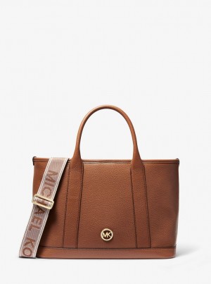 Geanta Satchel Dama Michael Kors Luisa Medium Pebbled Leather Tote Bag Luggage | 48XZKVFBY