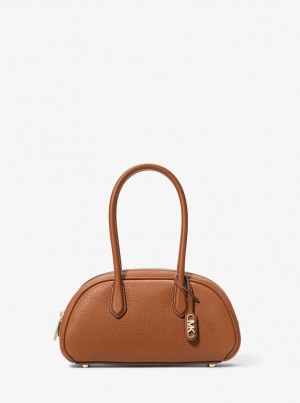 Geanta Satchel Dama Michael Kors Lulu Small Pebbled Leather Satchel Luggage | 52SJITMXW