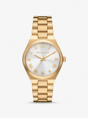 Gold-tone Dama Michael Kors Lennox Gold-Tone Watch Aurii | 36LFKQTYW