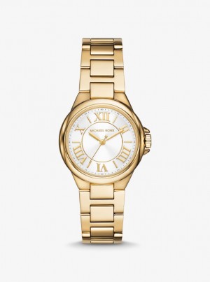 Gold-tone Dama Michael Kors Mini Camille Gold-Tone Watch Aurii | 24LWTSXMC