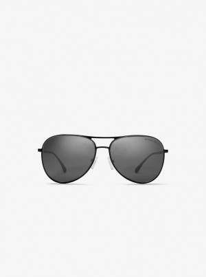 Ochelari de Soare Barbati Michael Kors Kona Sunglasses Negrii | 37IYRNAHM