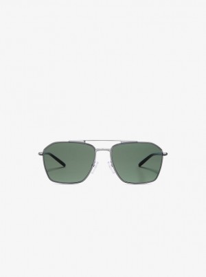 Ochelari de Soare Barbati Michael Kors Matterhorn Sunglasses Forest | 63JTACDYE