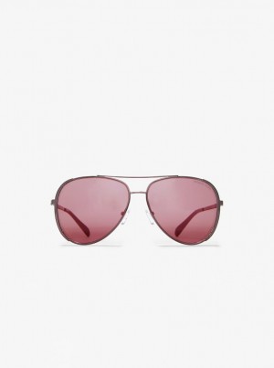 Ochelari de Soare Dama Michael Kors Chelsea Bright Sunglasses Maro Inchis | 71XJLUQEP