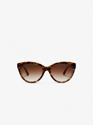 Ochelari de Soare Dama Michael Kors Makena Sunglasses Tortoise | 64FOSLIYB