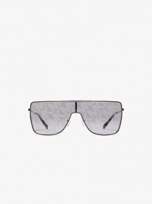 Ochelari de Soare Dama Michael Kors Snowmass Sunglasses Gri | 64ITGUWXA