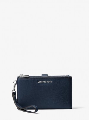 Poșete Dama Michael Kors Adele Leather Smartphone Wallet Bleumarin | 46QPDSHJG