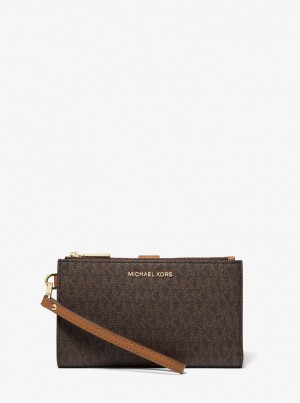 Poșete Dama Michael Kors Adele Logo Smartphone Wallet Maro | 59ITOFJZX