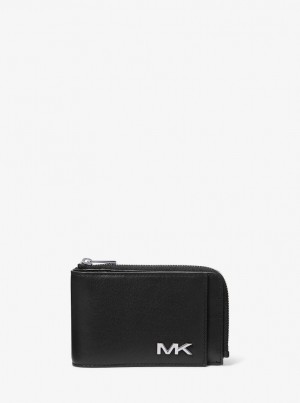 Portofel Barbati Michael Kors Varick Leather Wallet Negrii | 86JWVSIDF