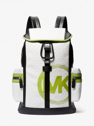 Rucsacuri Barbati Michael Kors Cooper Logo Utility Backpack Verzi Deschis | 03OXUBIZA