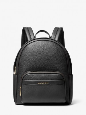 Rucsacuri Dama Michael Kors Bex Medium Pebbled Leather Backpack Negrii | 14YOXJQMD