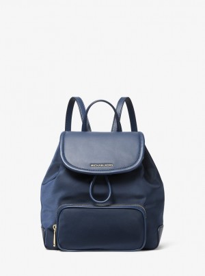Rucsacuri Dama Michael Kors Cara Small Nylon Backpack Bleumarin | 38QJGBLHI