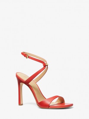 Sandale Dama Michael Kors Amara Leather Sandal Corai | 36LYZPUVT