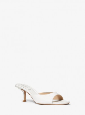Sandale Dama Michael Kors Anita Leather Sandal Albi | 76QBJFAOK