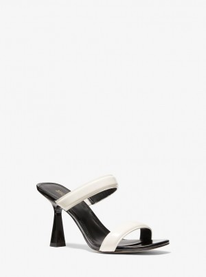 Sandale Dama Michael Kors Clara Two-Tone Patent Leather Sandal Colorati | 28BIXJDZL