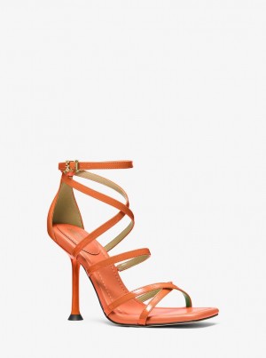 Sandale Dama Michael Kors Imani Patent Leather Sandal Cais | 59LWTPSJO