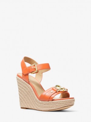 Sandale Dama Michael Kors Rory Wedge Sandal Cais | 50KWSCUXB