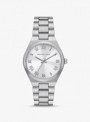 Silver-tone Dama Michael Kors Lennox Silver-Tone Watch Argintii | 60FJDLRUT