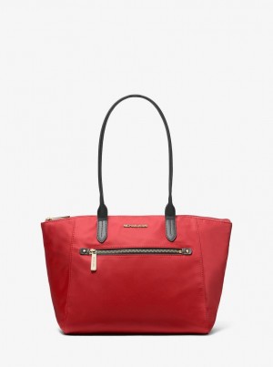 Totes Dama Michael Kors Kelsey Medium Nylon Tote Bag Flame | 95OEZMYRV