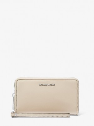 Wristlet Dama Michael Kors Jet Set Large Nylon Smartphone Wristlet Maro Deschis | 70OFMVYGH